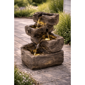 Stilista 89070 STILISTA Zahradní fontána Dřevěné kmeny, 25 x 23 x 38 cm obraz