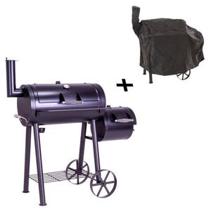 Garthen Zahradní gril s udírnou XL BBQ 2 s ochranným krytem obraz