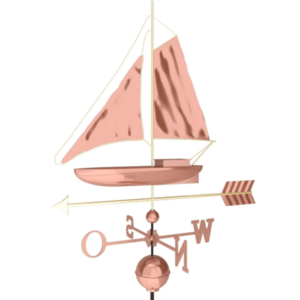 Dekorativní měděná korouhvička plachetnice, 135 cm obraz