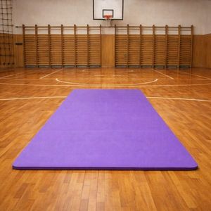 Podložka na cvičení 210 × 110 × 2 cm fialová XXL obraz