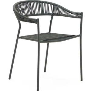 Šedé jídelní židle z umělého ratanu v sadě 4 ks Futadera – Kave Home obraz