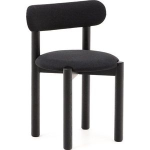 Černé jídelní židle z dubového dřeva v sadě 2 ks Nebai – Kave Home obraz