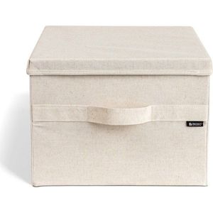 Béžový látkový úložný box s víkem 36x46x25 cm Soft Storage Large – Bigso obraz
