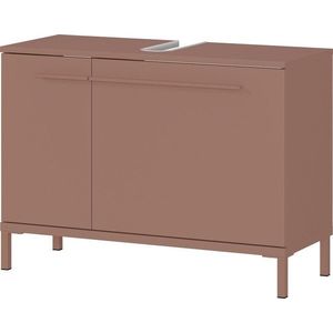 Hnědá matná skříňka pod umyvadlo 80x59 cm Laurino – Germania obraz