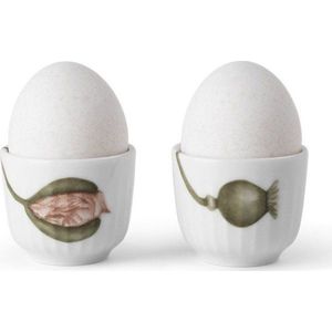 Porcelánové stojánky na vajíčka v sadě 2 ks Hammershøi Poppy – Kähler Design obraz