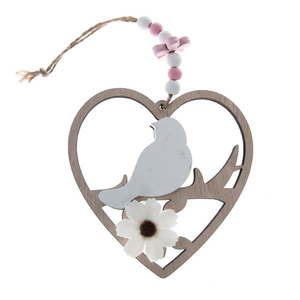 Dřevěná závěsná srdce v sadě 2 ks - Dakls obraz