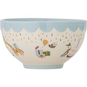 Světle modrá/krémová dětská miska z kameniny ø 13, 5 cm Celebrate – Bloomingville Mini obraz