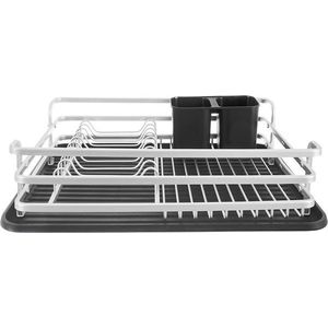 Černobílý kovový odkapávač 43x32 cm Deluxe – Orion obraz