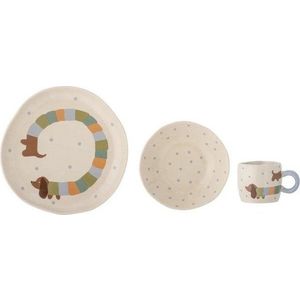 Kameninová dětská jídelní sada 3 ks Charlie – Bloomingville Mini obraz