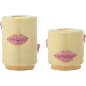 Kameninové svícny v sadě 2 ks Sassy – Bloomingville obraz