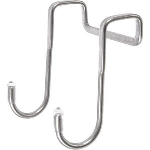 Závěsné háčky v sadě 2 ks nerezové ve stříbrné barvě – Orion obraz