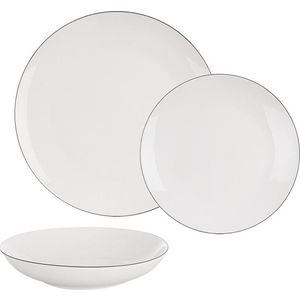 Jídelní sada 18 ks z kostního porcelánu Decora – Orion obraz