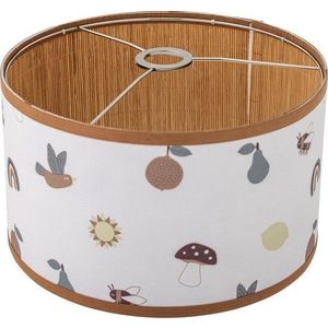 Bílé/hnědé dětské stínidlo s textilním stínidlem ø 34 cm Agnes – Bloomingville Mini obraz