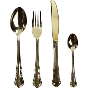 Nerezový příbor 16 ks ve zlaté barvě Posate Imperial - Brandani obraz