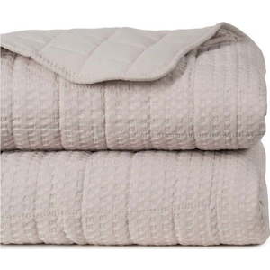 Béžový prošívaný přehoz 240x260 cm – Ixia obraz