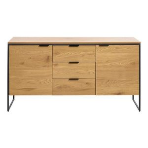 Komoda v dekoru dubu v přírodní barvě 155x81x45 cm Cesura – Unique Furniture obraz