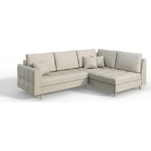 Krémová rohová pohovka (pravý roh) Ariella – Ropez obraz