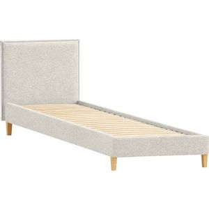 Béžová čalouněná jednolůžková postel s roštem 90x200 cm Tina – Ropez obraz