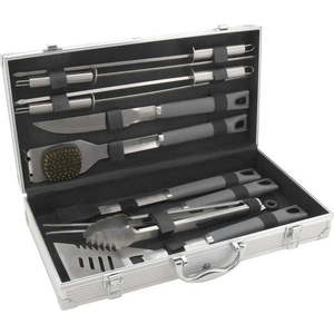Set 11 kusů grilovacího nářadí v kufříku Cattara Alu Grey Line obraz