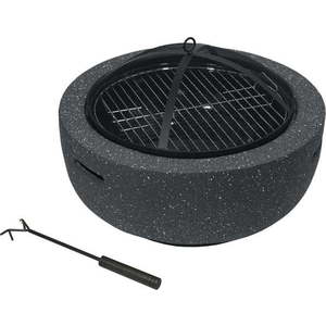 Černé ohniště z páleného kamene Cattara La Palma obraz