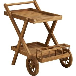 Servírovací stolek na kolečkách z masivního dřeva 50x86 cm Pasaku – House Nordic obraz