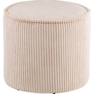 Béžový manšestrový taburet Taupo – House Nordic obraz