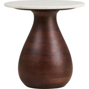Kulatý odkládací stolek s mramorovou deskou ø 40 cm Heide – House Nordic obraz