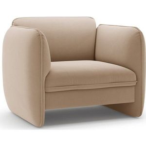 Hnědé sametové křeslo Georgia – Micadoni obraz