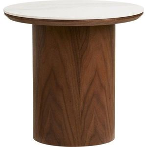 Kulatý odkládací stolek s keramickou deskou ø 40 cm Noli – House Nordic obraz