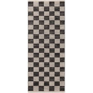 Černý/krémový ručně tkaný běhoun s příměsí juty 80x200 cm Rex – Hanse Home obraz