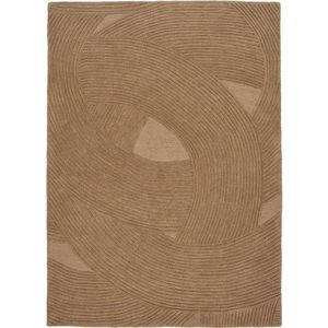 Ručně tkaný vlněný koberec v tmavě přírodní barvě 160x230 cm Pune – House Nordic obraz