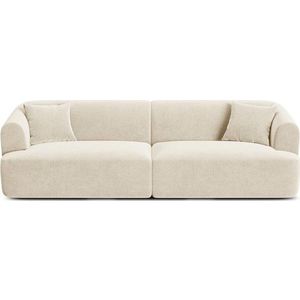 Béžová sametová pohovka 255 cm Campi – Cosmopolitan Design obraz