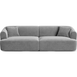 Světle šedá sametová pohovka 255 cm Campi – Cosmopolitan Design obraz