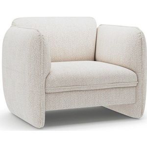 Krémové žinylkové křeslo Georgia – Micadoni obraz