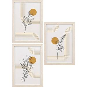 Rámečky v sadě 3 ks na zeď ve světle přírodní barvě 21x30 cm Madison – House Nordic obraz