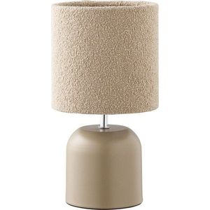 Béžová kovová stolní lampa s textilním stínidlem (výška 24 cm) Morley – House Nordic obraz