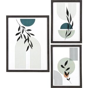 Černé rámečky v sadě 3 ks na zeď 30x40 cm Aspen – House Nordic obraz