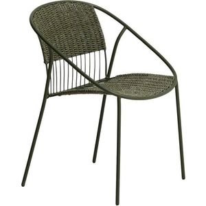Tmavě zelená zahradní židle Atrani – Kave Home obraz