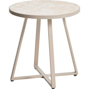 Kulatý zahradní stolek s keramickou deskou ø 45 cm Tella – Kave Home obraz