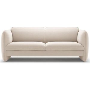 Krémová sametová pohovka 204 cm Georgia – Micadoni obraz