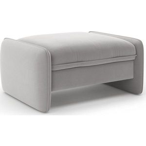 Světle šedá sametová podnožka Georgia – Micadoni obraz