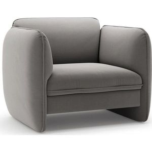 Tmavě šedé sametové křeslo Georgia – Micadoni obraz