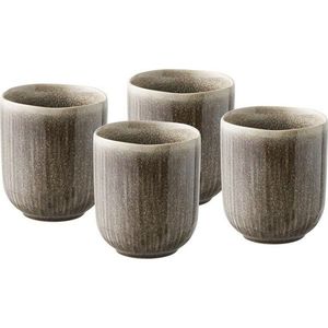 Šedobéžové kameninové šálky v sadě 4 ks 360 ml Viola – House Nordic obraz