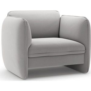 Světle šedé sametové křeslo Georgia – Micadoni obraz