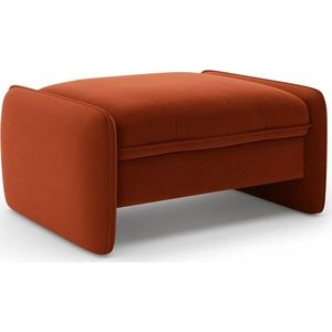 Sametová podnožka v cihlové barvě Georgia – Micadoni obraz