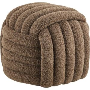 Hnědý taburet Napier – House Nordic obraz