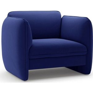 Modré sametové křeslo Georgia – Micadoni obraz