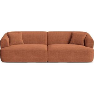 Manšestrová pohovka v terakotové barvě 255 cm Campi – Cosmopolitan Design obraz