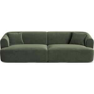 Zelená sametová pohovka 255 cm Campi – Cosmopolitan Design obraz