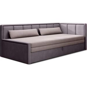 Růžová žinylková rozkládací/s úložným prostorem pohovka 214 cm Fulgeo – ELTAP obraz